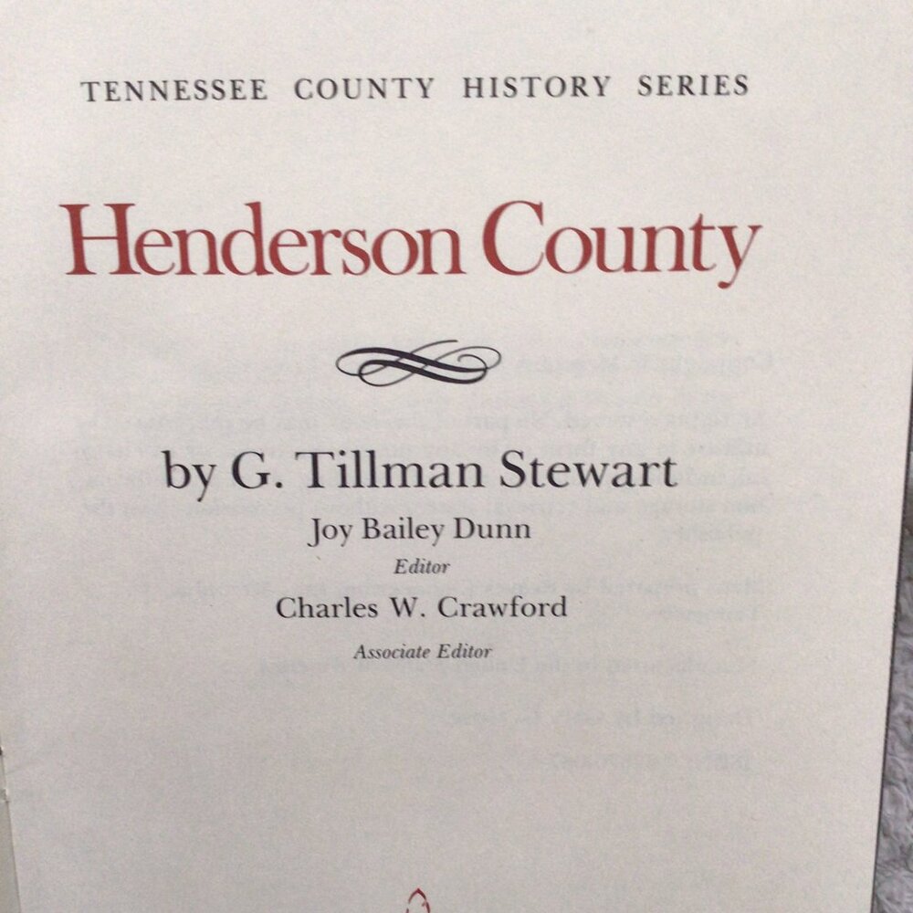 Henderson County  TN History & Genealogy with Maps